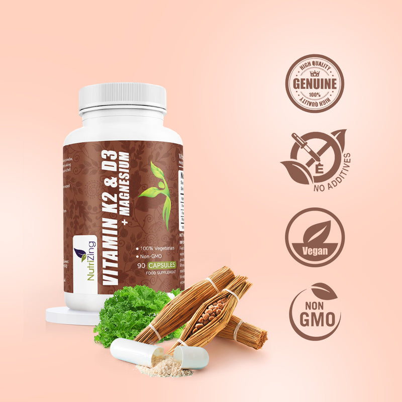 Vitamin D3 and K2 Combination Supplement – NutriZing