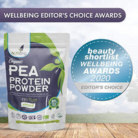 Award Winning Vegan Pea Protein Powder 1kg Pouch | Organic & Pure - No Soy, No Gluten - Keto & Paleo | Made in UK by NutriZing