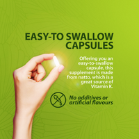 Vegan Vitamin K2 MK-7 600mcg | 90 Capsules | Supports Maintenance of Normal Bones | Made in UK by NutriZing